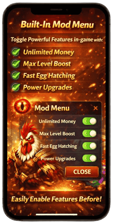 Manok Na Pula Mod APK Built-In Mod Menu Unlimited Features Control Panel