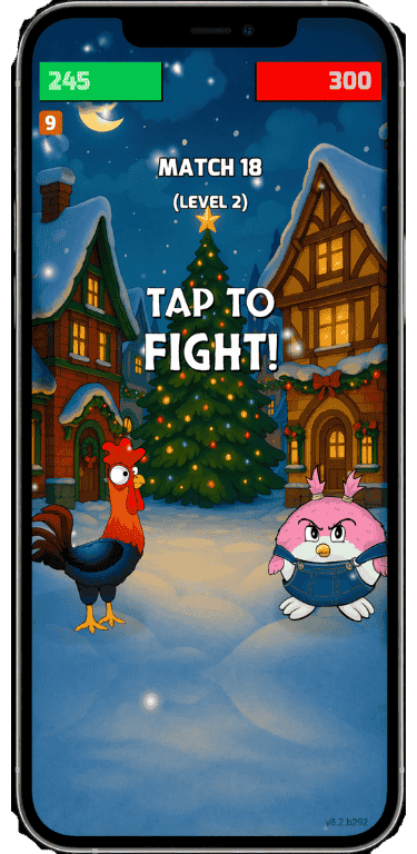 manok na pula match snow background