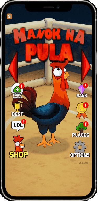 manok na pula mod apk main screen