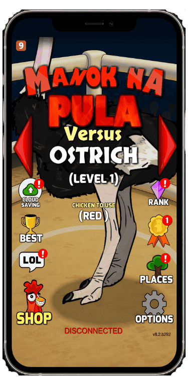 manok na pula ostrich level